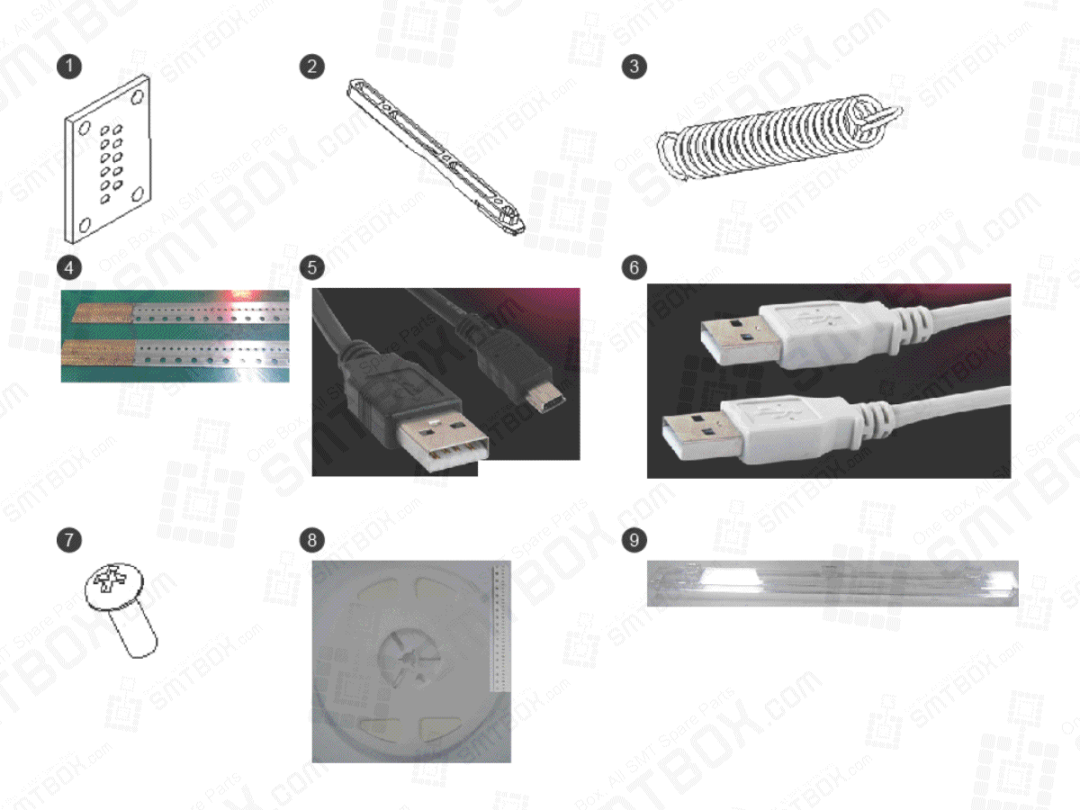 Recommended Spare Parts List of Calibration Jig For Hanwha Techwin SME Feeder