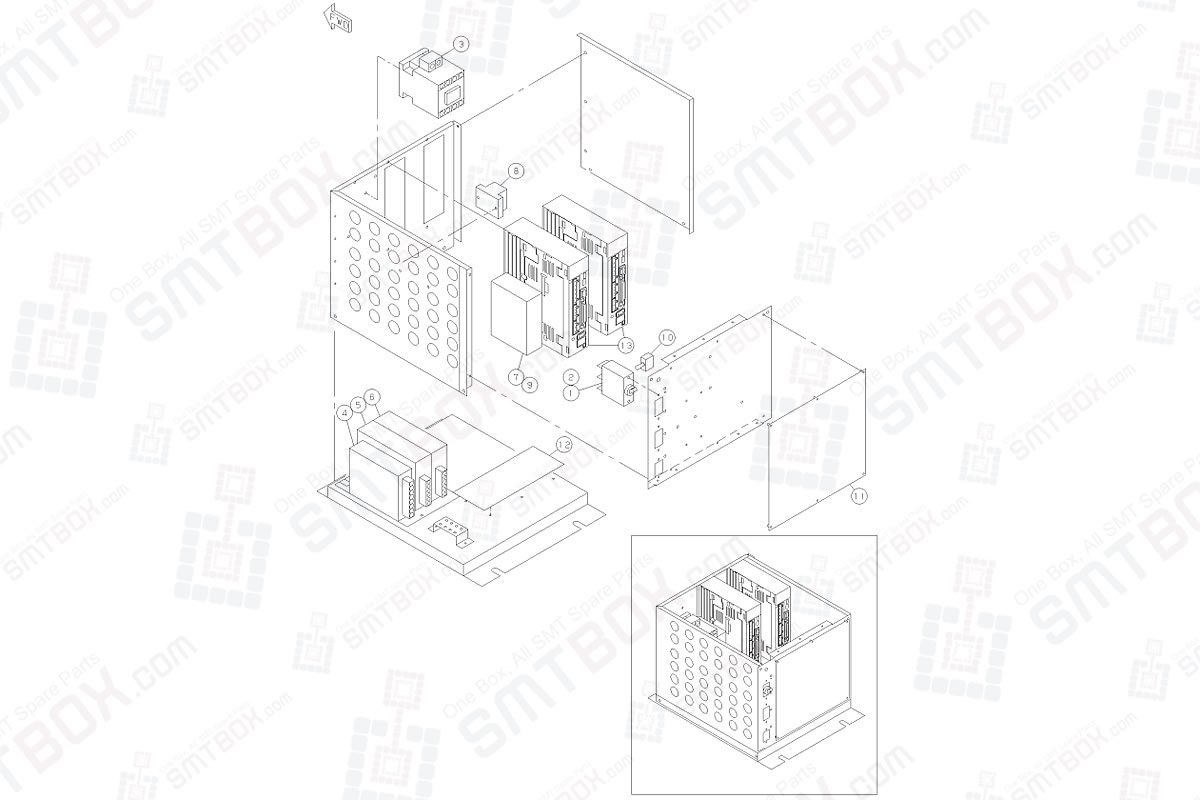 ST40S Control Unit Rohs N610017136AA On Panasonic Shuttle Tray Feeder ST40S 20 Kxf 407C