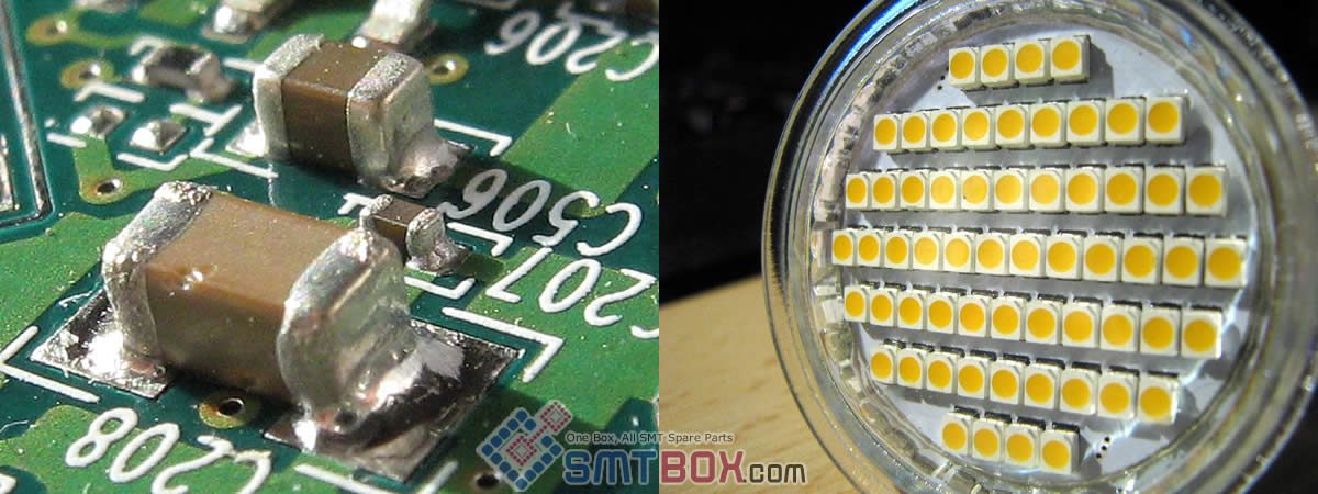 Typical Surface Mount Device Smd Vs High Power Led As A Smd