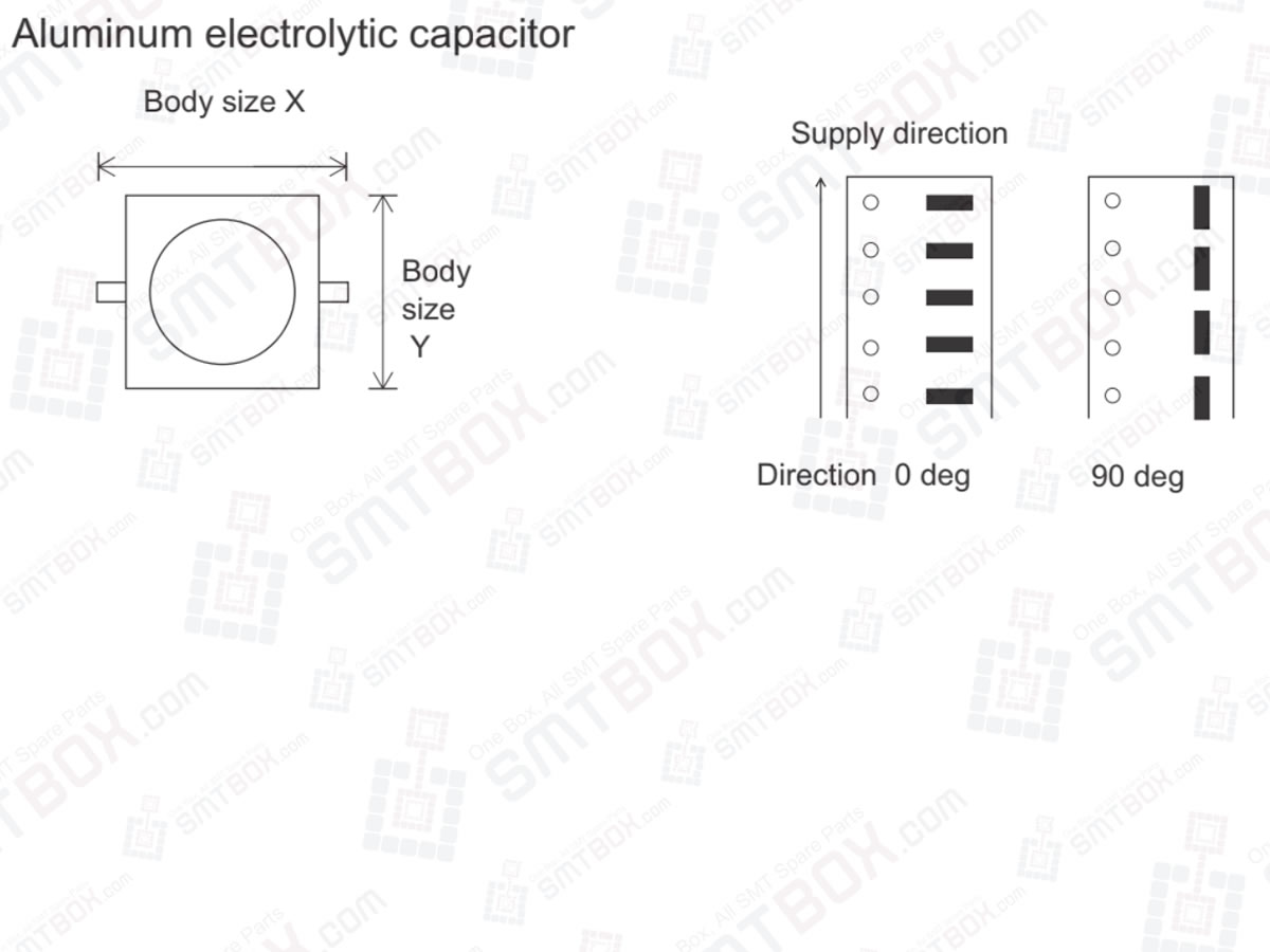 Vision Type 65 Aluminum Electrolytic Capacitors For NXT Vision Types of Part Data Settings on FUJI NXT